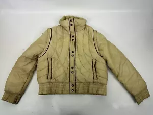 Fashion Bug Puffer Jacke Weste Vintage Damen M abnehmbare Ärmel 80er - Bild 1 von 7