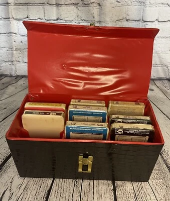 RARE Set Motown Sound Lot (8)Vtg 8 Track Tapes Factory Sealed Case Black Croc NY - Image 1 of 4