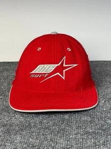 Hawaiian Island Creations HIC Red Surf Hat Mesh Cap Embroidered Made in USA - Picture 1 of 11