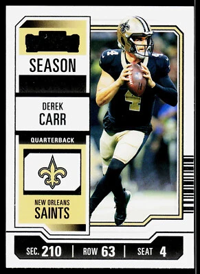 2023 Panini Contenders - Season Ticket #72 Derek Carr - Image 1 of 2