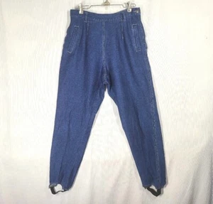 Jeans De Colección Cremallera Lateral Años 90 Hace 50 Cintura Alta Estribo Denim 10p 30w Retro Pequeño - Imagen 1 de 12