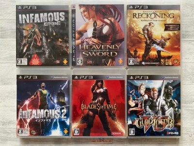 SONY PS3 inFamous & Heavenly Sword & Blades of Time & Reckoning & Gladiator VS - Image 1 of 4
