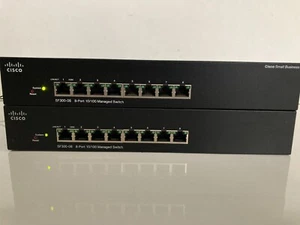 ! Doppelpack! "Cisco SF300-8" 8-Port managed Switch - Bild 1 von 4