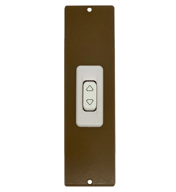 DIEFFEMATIC PLACCA 205 MM BRONZO CON PULSANTE COPRI AVVOLGITORE MOTORE TAPPARELLA TAPPARELLE