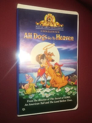 All Dogs Go to Heaven VHS 1994 Don Bluth Dom De Luise MGM Home Video - Image 1 of 4