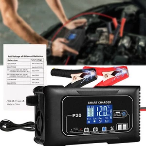 Batterie Ladegerät 12V-20A 24V-10A Lithium LiFePO4 AGM GEL Impuls Reparatur (P20 - Bild 1 von 14
