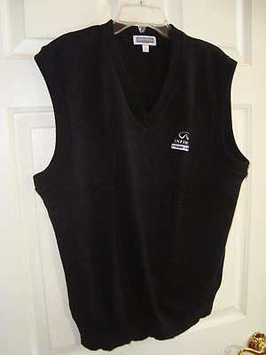 Andrew Rohan Edwards L Black Cotton Infiniti Car Tysons Corner VA Sweater Vest - Image 1 of 2