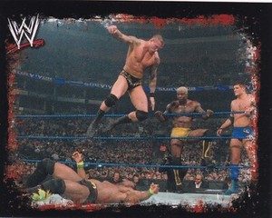 Randy Orton 2009 Topps WWE Rivals Album Stickers Card 212 Legend Spanish Version