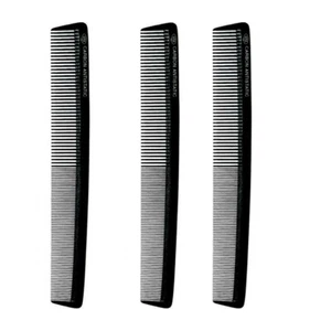 SET 3 PZ PETTINE DA TAGLIO PROFESSIONALE BARBIERE PARRUCCHIERE IN CARBONIO 3VE - Foto 1 di 2