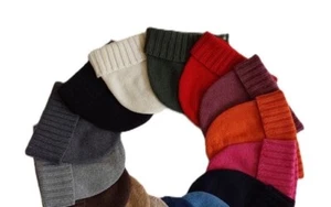 Made in Italy 100% Cashmere Mütze Damen Herren Unisex 8 Farben - Bild 1 von 32