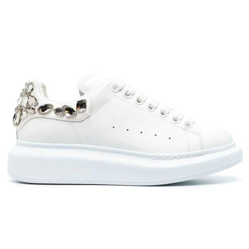 Sneakers Alexander Mcqueen bianche dettaglio cristallo taglia 40 (MSRP $1.150)
