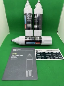 3 CRYSTALA CF14 Premium Refrigerator Water Filter LG LT800P ADQ73613401 NEW - Picture 1 of 5