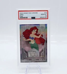 2023 Disney Topps Chrome Ariel #19 Little Mermaid Pink 306/399 PSA 10 - Picture 1 of 2