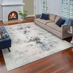 Area Rugs, Modern Soft Abstract Rugs for Living Room, Bedroom, Kitchen, Dining R - Picture 1 of 7