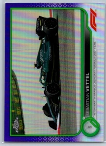 2022 Topps Chrome F1 purple/Green Sebastian Vettel - Picture 1 of 2