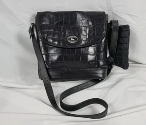 Dooney & Bourke Handtasche Umhängetasche Leder schwarz Vintage - Bild 1 von 11