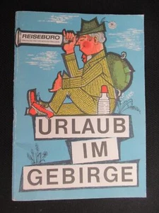 Reisebüro-Urlaub im Gebirge DDR Werbung Reklame um 1971 - Picture 1 of 1