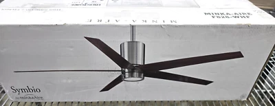 Minka Aire Symbio F828-WHF 56 in. LED Indoor Flat White Ceiling Fan with Remote - Image 1 of 4