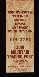 Alfombras navajo Zuni Mountain Trading Post años 70 joyas Dave Ortega Prewitt casi nuevas sin usar, en caja - Imagen 1 de 2
