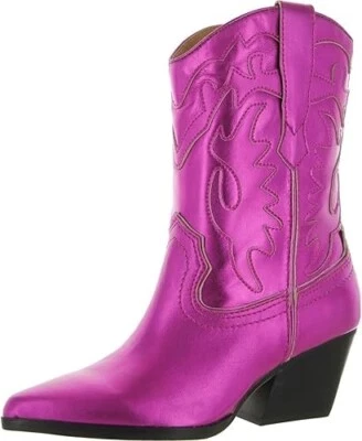 BOTAS DOLCE VITA MUJER LANDEN WESTER ESTILO ELÉCTRICO ROSA TALLA 6 NUEVAS EN CAJA Foto 1 de 4