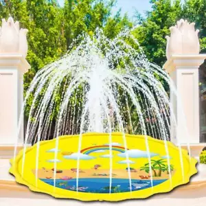 68''Inflatable Splash Pad Water Sprinkler Pool for Kids Toddlers Baby Backyard - Picture 1 of 10
