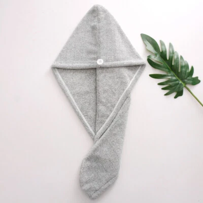 Nueva toalla absorbente de cabello de secado rápido turbante envoltura suave ducha gorra de baño sombrero Foto 1 de 4