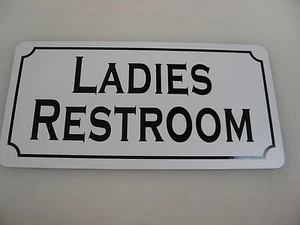 LADIES RESTROOM Metal Sign Retro vintage style 4 Theater Home Bar Restaurant - Picture 1 of 3