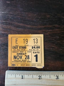 1948 Chicago Bears vs. Washington Redskins Football Ticket Wrigley Field - Picture 1 of 2