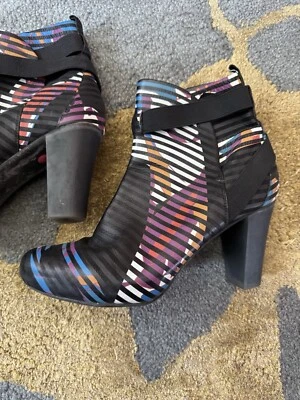 Camper Multicolored Funky Ankle Leather Boots Euc 8 38 - Image 1 of 4