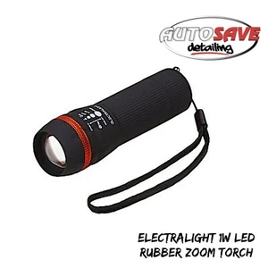 BlueSpot - Electralight 1W LED Rubber Zoom Torch - Picture 1 of 1
