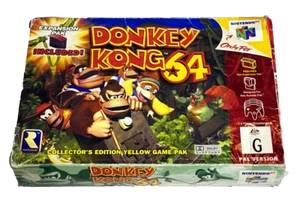 Donkey Kong 64 Nintendo 64 N64 Boxed PAL *Complete* Expansion Pak & Puller - Picture 1 of 5