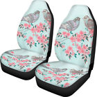 Universal Front Car Seat Covers Full Set of 2 Bird Elephant Pattern for Women Me
