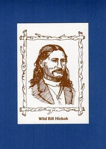 #10 WILD BILL HICKOK ~ Tarjeta coleccionable Leyendas del Viejo Oeste ~ 1979 Frank Garo - Imagen 1 de 2