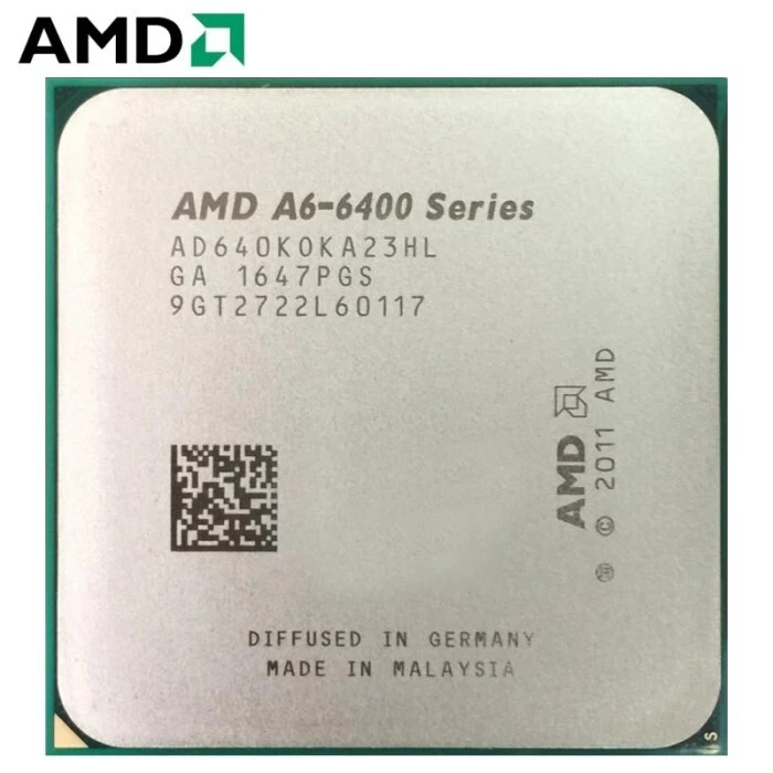 AMD A6 6400K – 3.9 Ghz socket FM2 - Dual Core Processor + FAN - Immagine 1 di 1