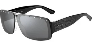 Jimmy Choo Morris Gray Animalier Rectangular Sunglasses - 04FZ - Italy - Picture 1 of 3