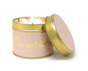 Congratulations Lily-Flame Scented Candle FREE P+P - Picture 1 of 1