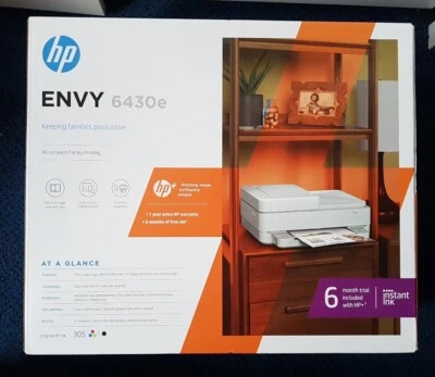 HP ENVY 6430e All- occasion Family printing Wireless Inkjet Printer Brand New !! - Image 1 of 4
