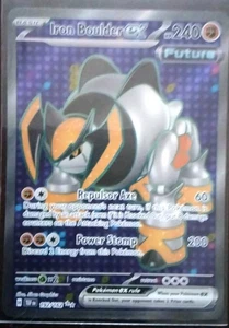 Iron Boulder EX 192/162SV05: Temporal Forces Holo Pokemon Card 2023 - Picture 1 of 1