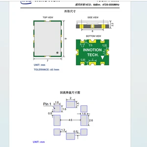 100% Nuovo Oscillatore a Tensione Controllata VCO,6dBm 4720-5550MHz, (VCC): 4.2V - 6V - Foto 1 di 6