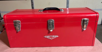 Vintage Craftsman Super Duty 24" Hand Carry Tool Box 65141 Made in USA CLEAN - Image 1 of 4