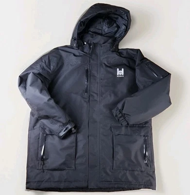 Men 2XL PORT AUTHORITY Insulated Parka JACKET Removable Hood Snow Ski Black J799 - Image 1 of 4