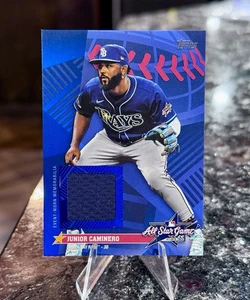 2025 Topps Update JUNIOR CAMINERO ALL-STAR Stitches RELIC JERSEY TB Rays #AS-JCA - Picture 1 of 2