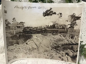 Foto originale c.1900 Pacific Grove California treno a vapore - Pacifico meridionale RR - Foto 1 di 9