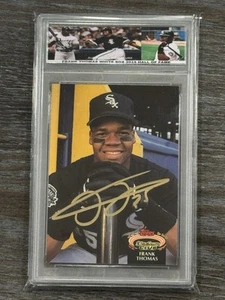 Frank Thomas White Sox 1992 Topps Stadium Club Custom Slabbed SIGNED AUTO CARD - Picture 1 of 2
