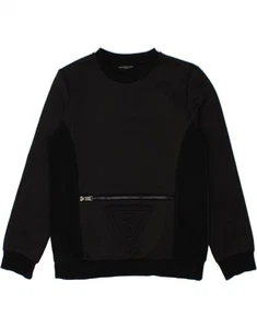 GUESS Niñas Gráfico Sudadera Jersey 9-10 Años Negro Bloque de Color IE13 - Imagen 1 de 4