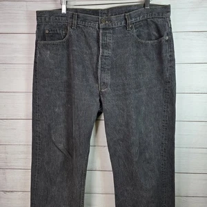 Vintage Levi's 501 XX Black Denim Jeans 40x34 Made In USA Button Fly 90er  - Bild 1 von 10