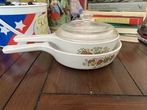 Corning Ware Spice of Life Set of 2 pots and one lid - Picture 1 of 9