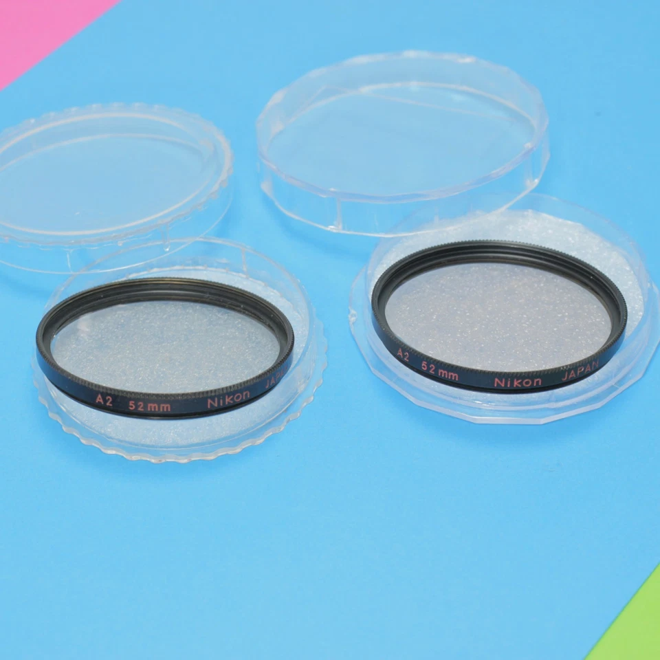 Vintage brass Nikon 52mm A2 warm lens filter Japan - Image 1 of 1