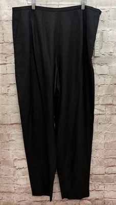 Pantalones de seda marca WORTH Plus 20 37x32 abertura en el tobillo cónica tiro alto forrados NUEVO Foto 1 de 4