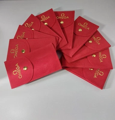 Genuine Omega Watch Travel Case Pouch & Insert - Red Velvet - Watch Box Case Bag — 第 1/4 张图片